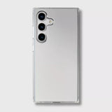 Heyday slim mirror finish protective case for Samsung Galaxy S24 in silver glossy reflective hard shell cover