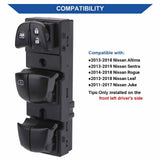 Obaee black 6-button driver power window switch with orange backlight and 3+16 pin connector for Nissan Altima Sentra - view 2