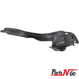Black plastic front right passenger side fender liner splash guard for 2005-2007 Honda Odyssey, OEM replacement part - view 4