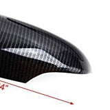 Pair of gloss black ABS side rearview mirror cover trim caps for Toyota C-HR 2017-2020, part YCA13604 - view 2