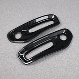 RQING carbon fiber pattern ABS front fog light cover trims for 2023 2024 2025 Ram 1500, set of 2 pieces - view 3
