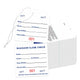 TQQBUU 800 Hotel Baggage Claim Check Tags Numbered 001-1000 with Transfer Tape