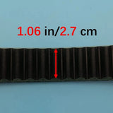 Black rubber CVT drive belt replacement for Can-Am Outlander Renegade Commander, OEM part 715900212, 38.58 inches long - view 4