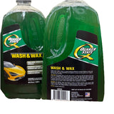 Quaker State Wash and Wax 64 oz bottle of car cleaning soap with wax protection for high-gloss automotive finish - view 2