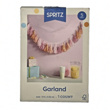 Spritz Pink & Orange Paper Tassel Party Garland – 60" Hanging Banner — view 5 of 5