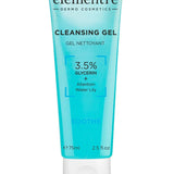 Elementre 3-piece travel skincare set with exfoliating foam, cleansing gel, and nourishing cream in a leather-style vanity case - view 3