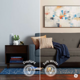 Two GE Classic ST19 clear decorative LED light bulbs with E26 medium base, 60W equivalent soft white, 2-pack packaging - view 5
