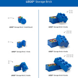 LEGO white stackable brick storage box shaped like a giant 8-stud LEGO brick with hinged lid, 12-liter capacity - view 6