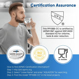 Two PurePlus PP10BB-CC 10x4.5 inch whole house sediment carbon water filter cartridges in original packaging - view 2