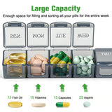 Redriver 7-Day Weekly Pill Organizer 2 Pack – Large BPA-Free Compartments — view 5 of 7