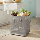 Brightroom Foldable Rolling Storage Bag with Wheels – 24x20x16 Gray — view 1 of 3