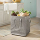 Brightroom Foldable Rolling Storage Bag with Wheels – 24x20x16 Gray