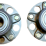 TRQ 2-piece rear wheel bearing hub assembly set for 2011-2016 Honda CR-Z, driver and passenger side units