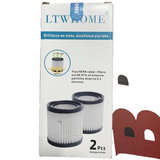 Two white LTWHOME washable HEPA replacement filters 4.33x4.5 inches for ash vacuum model FCP3552816 - view 6