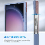 Pink dual-layer TPU and polycarbonate protective case for Samsung Galaxy S23 Ultra with textured grip and raised camera bezel - view 4