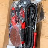 VEVOR red 850W electric drywall sander with 9-inch disc, folding telescoping handle, and LED light for wall sanding - view 8