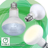 Two MCLANZOO 75W UVA reptile basking heat lamp bulbs in E26 base with included stick-on digital temperature strip - view 3