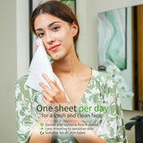 FUNFEEL white disposable face towels 10x12 inch plant-based biodegradable 55-count pack for makeup removal sensitive skin - view 8