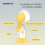 Medela Harmony Manual Breast Pump with yellow PersonalFit Flex shield and 5oz BPA-free collection bottle - view 8