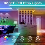 DAYBETTER 32.8ft RGB LED Strip Lights Kit – Color Changing 5050 Remote — view 2 of 8