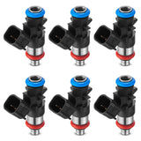 Set of 6 new BDFHYK fuel injectors part 0280158233 with black connectors for 3.6L V6 engines