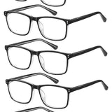 EYECEDAR 5-Pack +1.75 Reading Glasses – Black Rectangular TR90 Frames — view 1 of 8