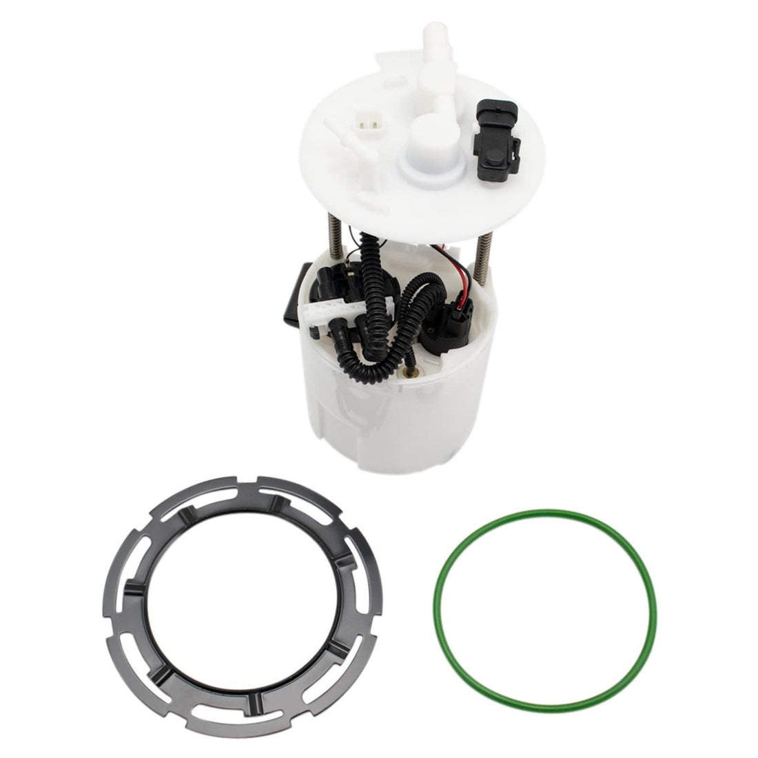 TRQ FPA69527 fuel pump module assembly with pressure sensor, sending unit, strainer and gasket for Hyundai Elantra