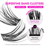 Caelymine DIY Cluster Lash Extension Kit – D Curl with Glue & Applicator — view 3 of 8