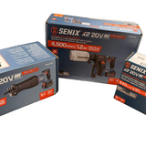 Senix 20V Max brushless 3-tool combo kit with reciprocating saw, SDS-Plus rotary hammer drill, and drill driver with batteries - view 2