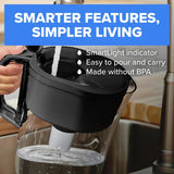 Brita Metro white BPA-free 6-cup water filter pitcher with easy-fill locking lid on kitchen countertop - view 6