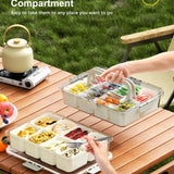 DAOTENGQL 8-Compartment Snackle Box Container with Lid & Handle — 2 Pack — view 3 of 6
