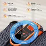 DUREXO EB-032 orange under desk elliptical pedal exerciser with LCD display and wireless remote control - view 2