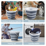 Goderewild Collapsible 10L Square Bucket – Foldable Pail for Camping & Car Wash — view 5 of 8
