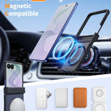 FNTCASE Samsung Galaxy Z Flip 8 Magnetic Hinge Protector Case - Matte Black — view 3 of 7