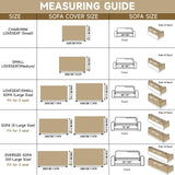 VClife Chenille Chair Slipcover 71x71 – Anti-Slip Washable Beige Tassel Cover — view 2 of 8