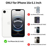 HianDier iPhone 16e Wallet Flip Case - Black PU Leather with Card Holder — view 2 of 8