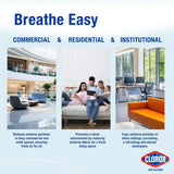 Clorox 4-pack MERV 11 pleated air filters size 16x25x1 in white beverage board frames for furnace and AC - view 2