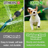Beeplove 3ft Female-to-Female Stainless Steel Garden Hose with Adapter – Open Box — view 2 of 8