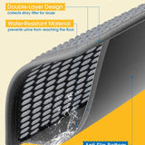 Grey Powools double-layer EVA cat litter mat 46x35 inches with honeycomb trapping surface and waterproof backing - view 5