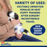 Hartz disposable dog diapers size small white 3-pack bundle of 108 count with adjustable velcro tabs - view 8