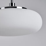 Kinglong chrome and glass pendant light fixture with adjustable cord hanging, farmhouse style LED kitchen island light - view 5