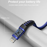 ohbox MFi Certified 6FT Braided Lightning Cable 3-Pack for iPhone & iPad — view 2 of 6