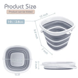 Goderewild Collapsible 10L Square Bucket – Foldable Pail for Camping & Car Wash — view 2 of 8