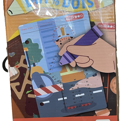 NeusWonder 2-pack kids activity books showing dot-to-dot and trace the line reusable dry-erase pages for ages 3+