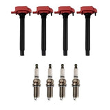 TRQ 8-piece ignition coil and iridium spark plug kit including 4 coils and 4 plugs for Jeep Cherokee and Dodge Dart - view 3