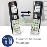 VTech CS6719-2 silver cordless phone system with 2 handsets and charging bases, Caller ID cordless phone - view 5