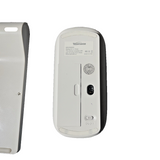 TopMate KM9000 white wireless keyboard and mouse combo with slim profile and USB nano receiver on white background - view 6
