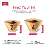 Melitta #2 Unbleached Natural Brown Cone Coffee Filters – 2x100 Count – Open Box — view 8 of 8