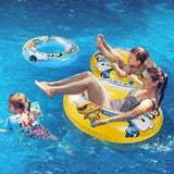 Seaborn 5-pack inflatable pool float rings in multiple sizes with two arm floaties for kids ages 6 to 12 - view 3