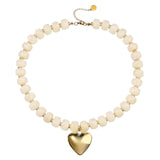 joymiao Chunky Heart Beaded Necklace – Colorful Resin Choker for Women — view 1 of 8